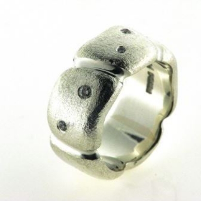 Billede af Ring med 4 brill. Sølv