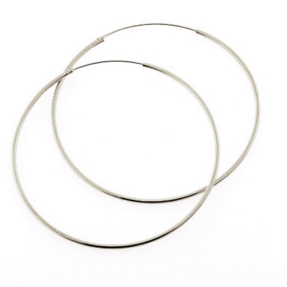 Billede af By Pind creol sølv med vippelås 45x1,2mm (4,5cm i diameter)