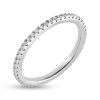 Billede af By Pind ring sølv rhodineret med zirkoniasten str. 49