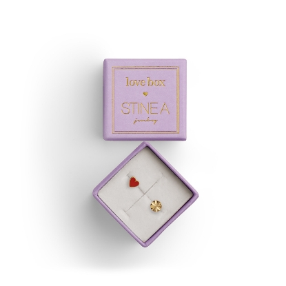 Billede af STINE A Love Box 65 forgyldte sølv øreringe (1 stk. af hver)