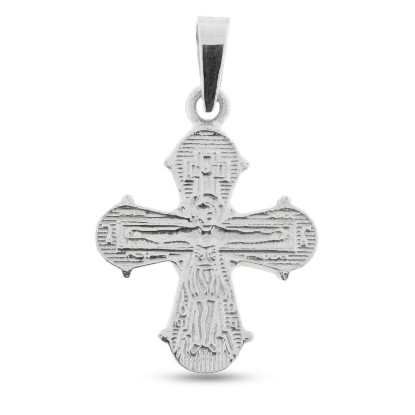 Billede af Vedhæng Dagmarkors, massivt 20,5*18 m/m., tk. 1,8 mm. 14 kt. hvg.patz øsken