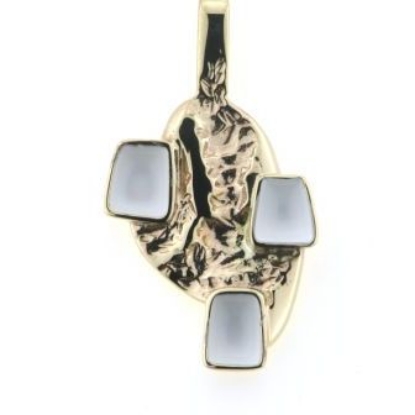 Billede af Tand vedh. 8 kt. 3 tænder. facon 4,3 gr. (prisen er excl. guld)