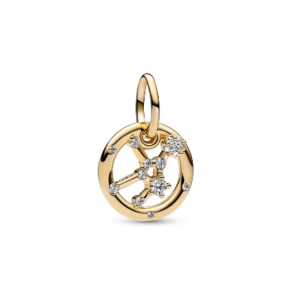 Billede af Pandora Zodiac Virgo charm forgyldt metalblanding m. cz (Jomfru)