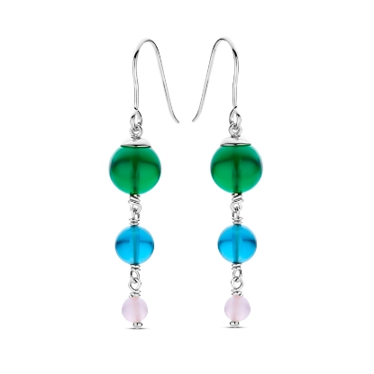 Billede af Spirit Icons Confetti øreringe multicolor sølv m. cz