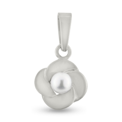 Billede af Vedhæng perle, sv. 4-4½ m/m. 14 kt. hvg.