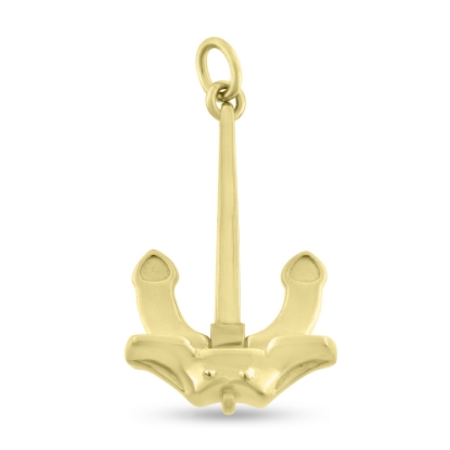 Billede af Vedhæng anker, bevægeligt 925s. forgyldt (forgyldning vil blive slidt af ved brug !)