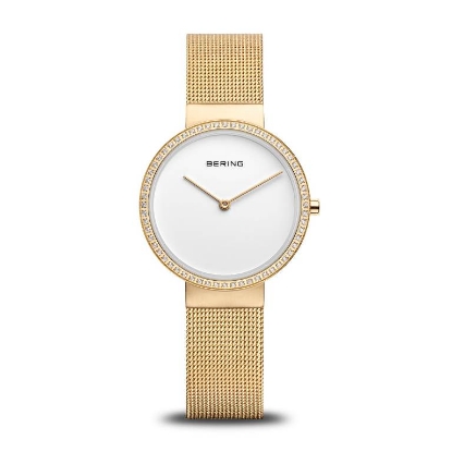 Billede af Bering Classic dameur stål gulddoublé safirglas 5 ATM 31mm