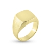 Billede af Herrering massiv lukket bund, plade 14*15 mm. 14 kt. facon 25,1 gr. (prisen er excl. guld)