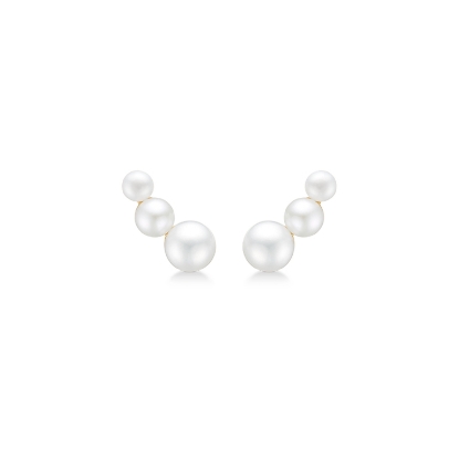 Billede af Mads Z "Daizy" øreringe 8 kt. guld m. ferskvandsperler