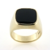 Billede af Ring, herrering med onyx sten, 8 kt. facon + 10,4 gr. (prisen er excl. guld)