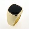Billede af Ring, herrering med onyx sten, 8 kt. facon + 10,4 gr. (prisen er excl. guld)