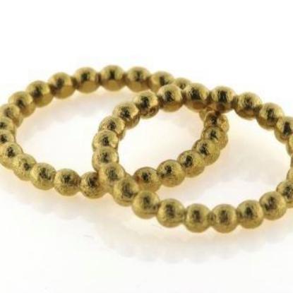 Billede af Vielsesringe kugler hele vejen rundt, br. 2,7 mm. massiv 14 kt.