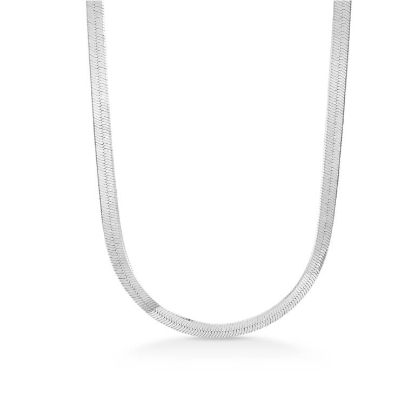Billede af Studio Z "Cobra Herringbone" halskæde sølv (40-45 cm)
