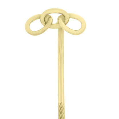 Billede af Loge stiknål str. MELLEM, 11,5 mm. 8 og 14 kt. + med forgyldt nål