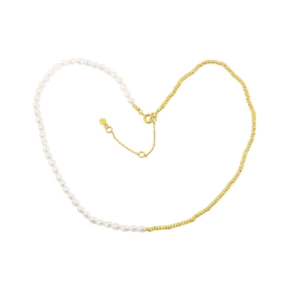 Billede af Hultquist Ella plain Halskæde sølv forgyldt