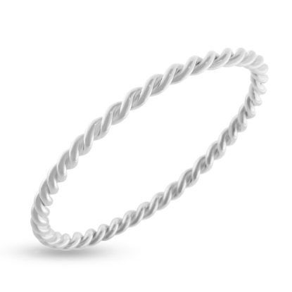 Billede af Armring snoet tråd, 2*1,75 mm. 925s.