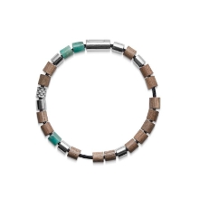 Billede af Mads Z Black Sun sølv armbånd "Skeleton Bay" 16,5 cm