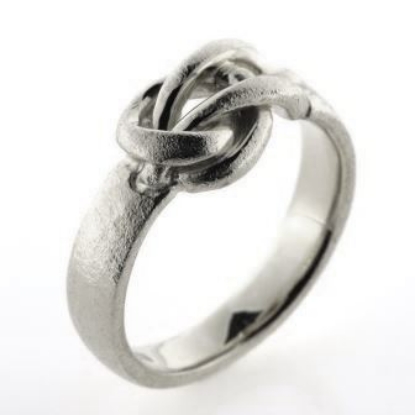 Billede af Ring med knob "pælestik" 925s (-59)