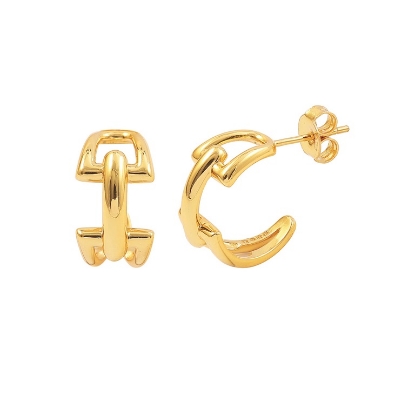 Billede af *Hultquist Anne øreringe forgyldt sølv