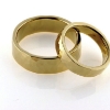 Billede af 1 par vielsesringe hamret 14 kt. facon + 20,1 gr. (prisen er excl. guld)