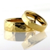Billede af 1 par vielsesringe hamret 14 kt. facon + 20,1 gr. (prisen er excl. guld)