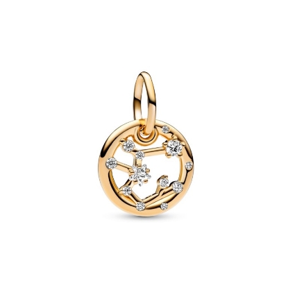 Billede af Pandora Zodiac Sagittarius charm forgyldt metalblanding m. cz (Skytte)
