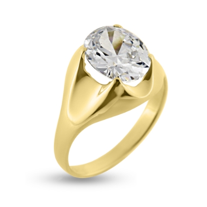 Billede af Ring syn sten 8 kt facon 2,5 gr. (prisen er excl. guld)