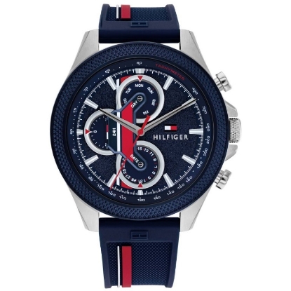 Billede af Tommy Hilfiger Clark herreur stål gummirem 46mm 5bar