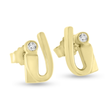 Billede af Ørestik med 2* syn. stene a 2,25 mm. guld. Priser fra