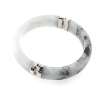 Billede af Armring jade med fatninger, sølv