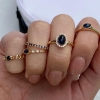 Billede af Mads Z 14 kt. ring "Poetry" m.ægte safirer fås i str 50, 52, 54, 56, 58 og 60