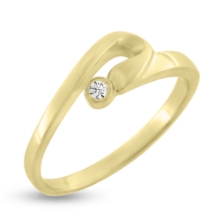 Billede af Ring cubic zirkonia 8 kt. guld