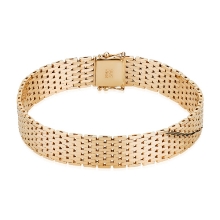 Billede af Armbånd mursten 14kt 11rk bredde 11,0mm 18,5cm