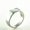 Billede af Ring m. plade 925s (7,5*9,5)