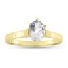 Billede af Ring "Glory" m. synt. sten 8 kt. facon + 2,5 gr. (prisen er excl. guld)