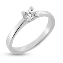 Billede af Ring 4 grab. brill. 0,25 w/vs. 14 kt. hvg. 