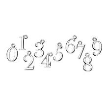 Billede af *Line & Jo Miss P1 Medium antique oval number collection sølv