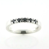 Billede af Alliancering 5* 0,04 black, 925s.  (br. 2,9-tk. 1,9 mm.)