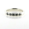 Billede af Alliancering 5* 0,04 black, 925s.  (br. 2,9-tk. 1,9 mm.)