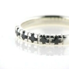 Billede af Alliancering 5* 0,04 black, 925s.  (br. 2,9-tk. 1,9 mm.)