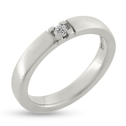 Billede af Alliancering 1* 0,09 w/pi. 925s (br. 3,5-tk. 2,3 mm.)