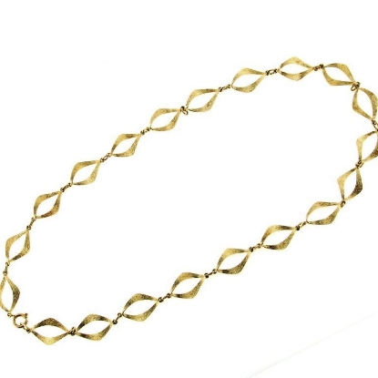 Billede af Halskæde med led, 46 cm 14 kt.