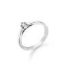 Billede af Mads Z 14 kt. hvidguld ring "Crown" m. 0,09ct. W.SI str. 56