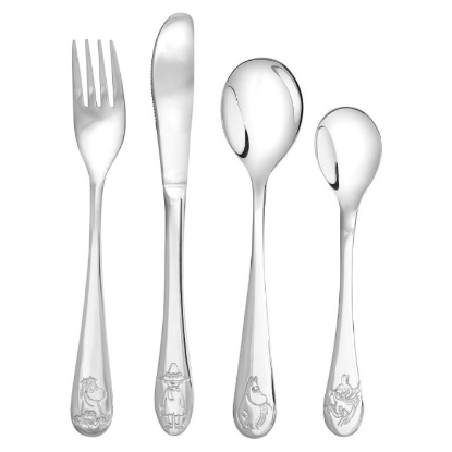 Billede af Rustfri stålbestik Mumitroldene, 4 dele