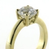 Billede af Ring 4 grab. fatning, syn. sten, 8,0 mm. 8 kt facon 6,6 gr (prisen er excl. guld)