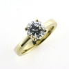 Billede af Ring 4 grab. fatning, syn. sten, 8,0 mm. 8 kt facon 6,6 gr (prisen er excl. guld)