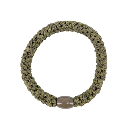 Billede af Aqua Dulce Hårelastik - Olivengrøn m. grøn glimmer + khakigrøn luk