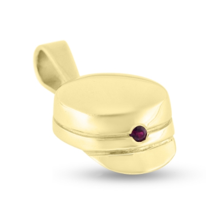 Billede af Vedhæng studenterhue, rubin 0,02 ct. 8 kt. 