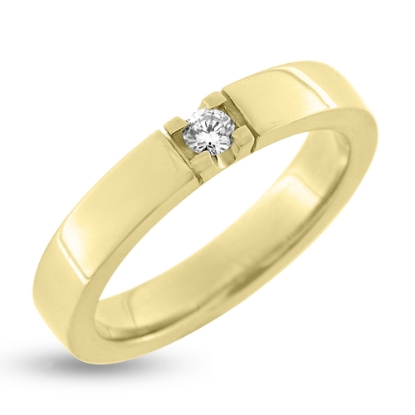 Billede af Alliance ring 0,10 ct. 14 kt.