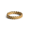 Billede af Jane Kønig Medium Braided ring sølv forgyldt flet str. 52
